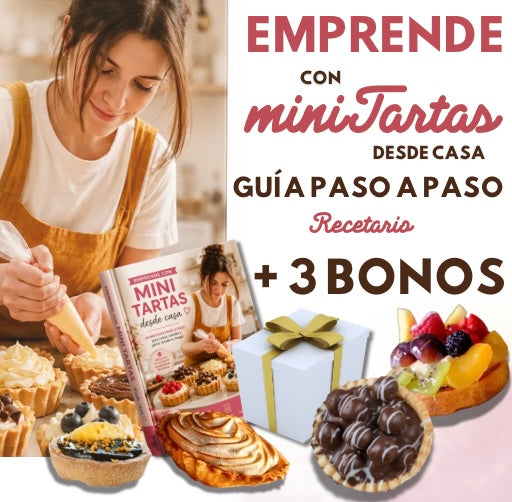 Emprende con Mini Tartas + 3 Bonos y Ganá 800.000 al mes